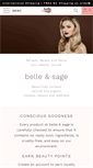 Mobile Screenshot of belleandsage.com