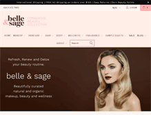 Tablet Screenshot of belleandsage.com